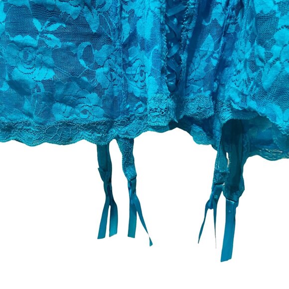 #4615 COLLECTION LINGERIE SIZE 3X-4X TURQUOISE NWT - Picture 4 of 10